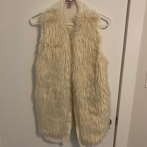 Faux fur vest